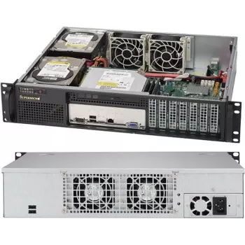 Chassis de servidor Supermicro SuperChassis 523L-505B 2U preto