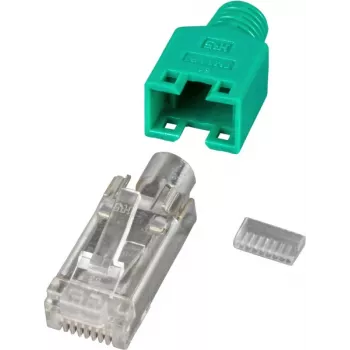 EFB Elektronik Conector RJ45 macho STP TM11 verde 100 unid. 3 elementos Cat - Conjunto de cabos/adaptadores - Rede