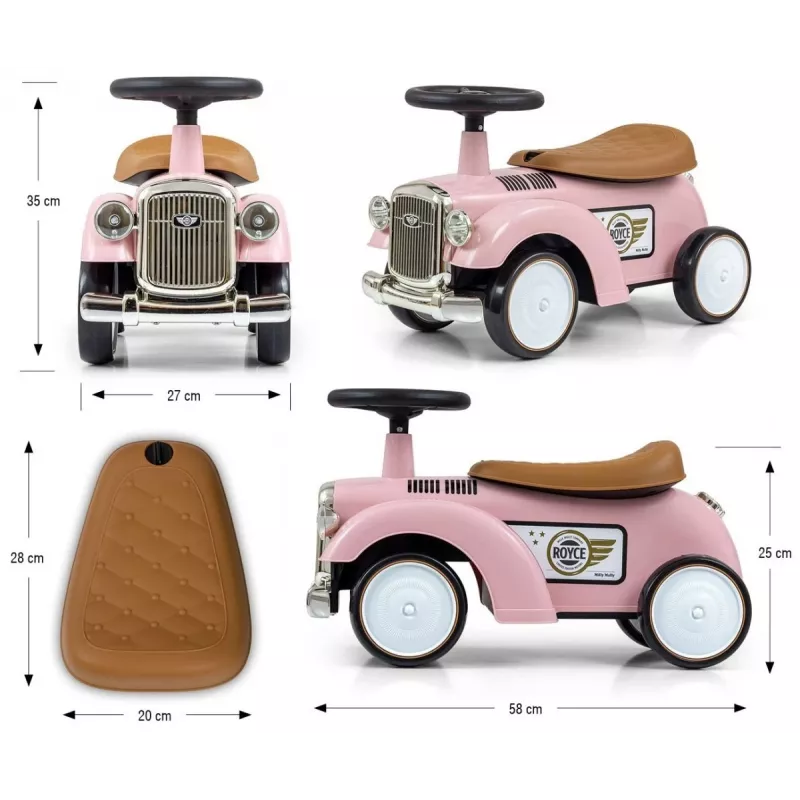 Corredor infantil milly mally Royce rosa — modelo 5474, corredor infantil leve