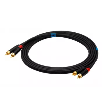 SSQ RCARCA2 SS-1432 Cabo 2x RCA - 2x RCA 2 m preto