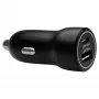 Carregador de automóvel d bramante re-charge — USB-C 30W + USB-A 18W, 12–24V, preto