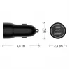 Carregador de automóvel d bramante re-charge — USB-C 30W + USB-A 18W, 12–24V, preto