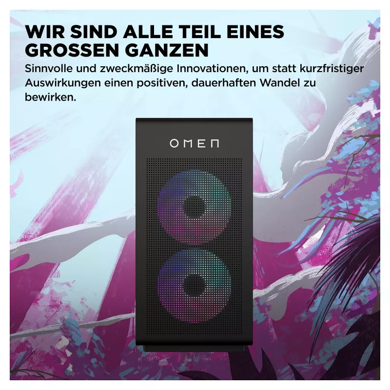 PC de gaming OMEN Desktop GT16-1171ng - AMD Ryzen 7 9800X3D, 32 GB RAM, 2 TB SSD, GeForce RTX 5070Ti, Win
