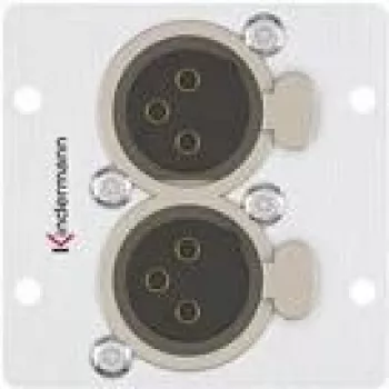 Módulo de tomada 2 x XLR Kindermann 7444000579