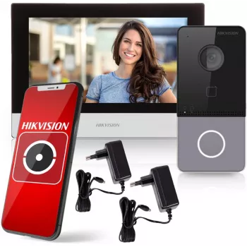 Videoporteiro Hikvision DS-KIS603-P(C)/EU 2 MP 7 polegadas LCD