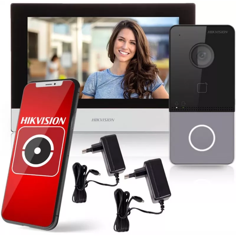 Videoporteiro Hikvision DS-KIS603-P(C)/EU 2 MP 7 polegadas LCD