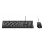 Conjunto de teclado e rato com fios Belkin BBZ014DE — layout alemão, USB-A, teclado tamanho completo, rato 1200 CPI
