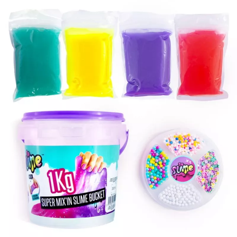 Slime Canal Toys Slime Super Bucket 1kg multicolor 6 anos