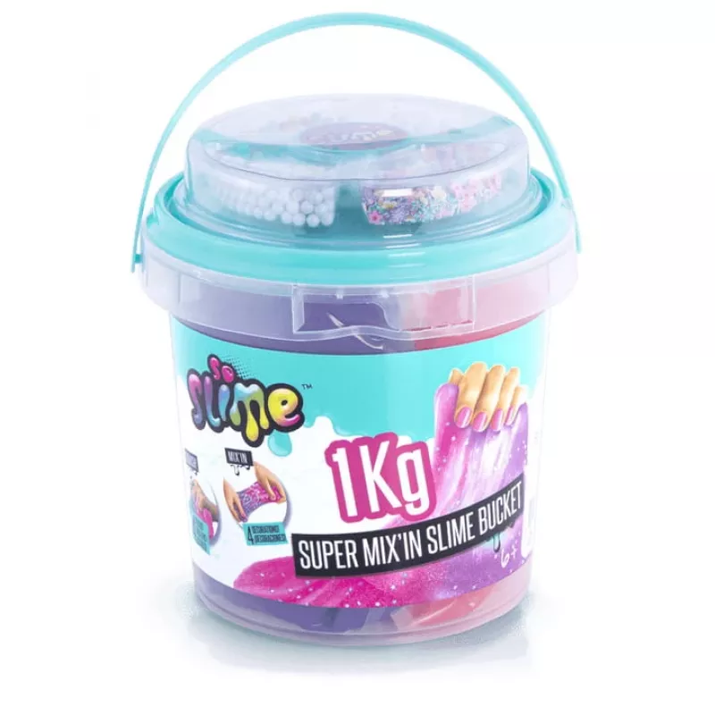 Slime Canal Toys Slime Super Bucket 1kg multicolor 6 anos