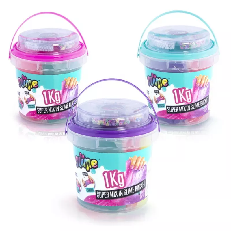 Slime Canal Toys Slime Super Bucket 1kg multicolor 6 anos
