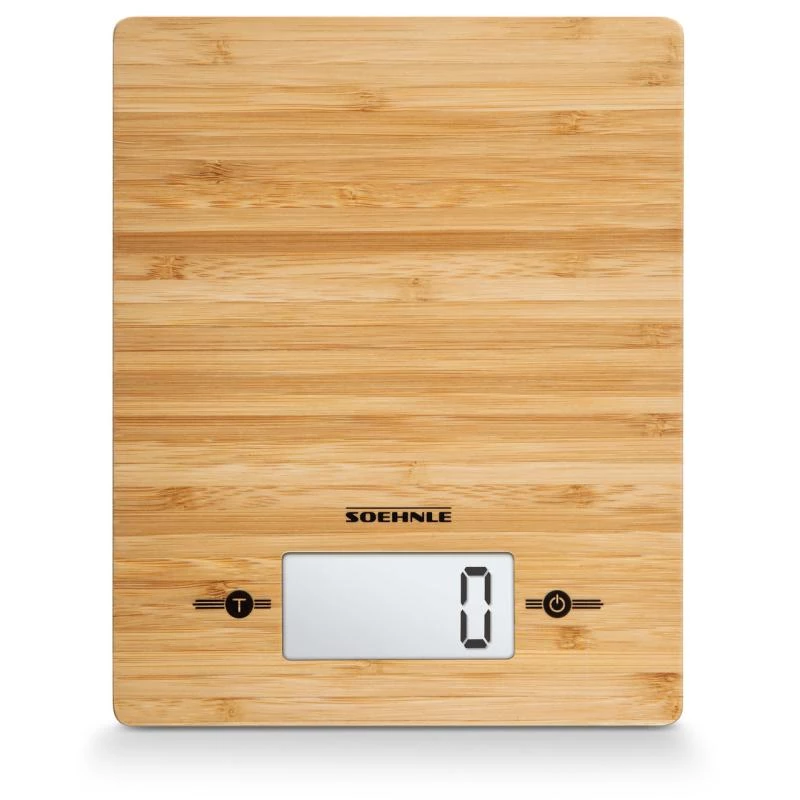 Balança de cozinha eletrónica Soehnle Bamboo Countertop Rectangle