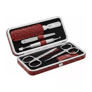 Conjunto de manicure e pedicure ZWILLING 97653-003-0 – 5 peças, estojo de couro