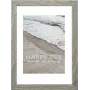 Hama Waves - vidro - placas de MDF - cinzento - porta-retratos individual - parede - 20 x 28 cm - retangular