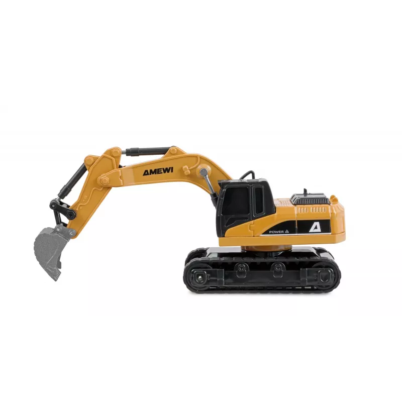 Escavadora RC Amewi 22747 escala 1:64, motor elétrico, para crianças a partir dos 6 anos