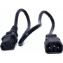 Cabo de alimentação Zebra CS-CAB-IEC 0,5 m C13 C14 conector fêmea