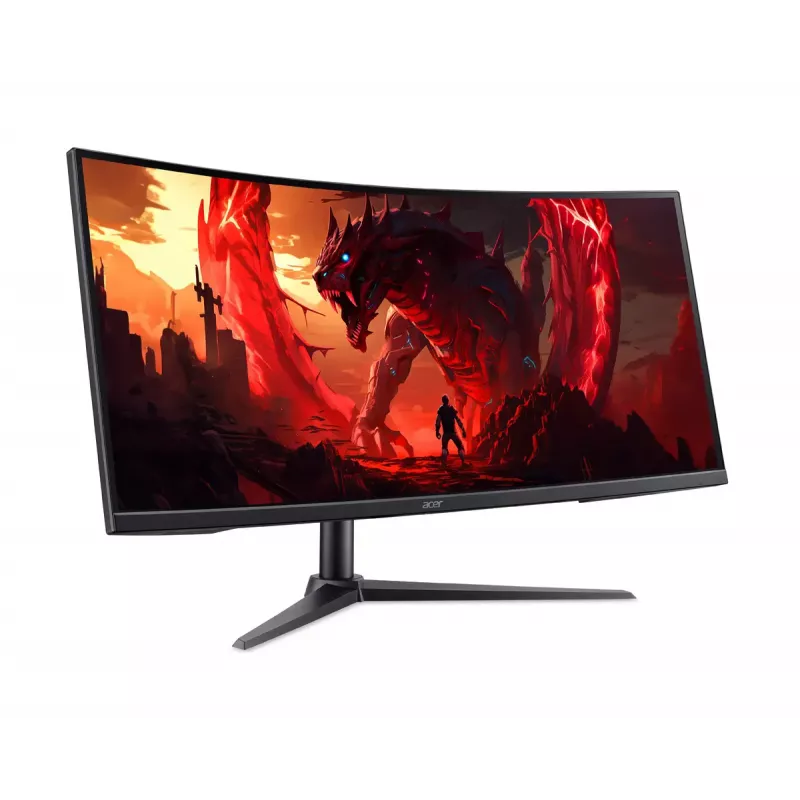 Monitor Acer NITRO XZ340CURW0bmiiphx 34 polegadas Curved UWQHD VA 3440x1440 5 ms Preto