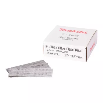 Makita F-31838 agrafos zincados, 0,6 x 25 mm, 23 Ga, 10000 unid.
