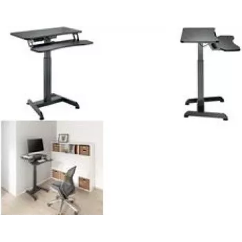 LogiLink EO0014 - retangular - placa de partículas - aço - escritório - preto (EO0014)