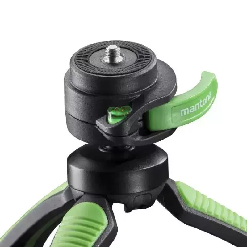 Tripé Mantona 21407 para smartphone e câmara digital preto verde