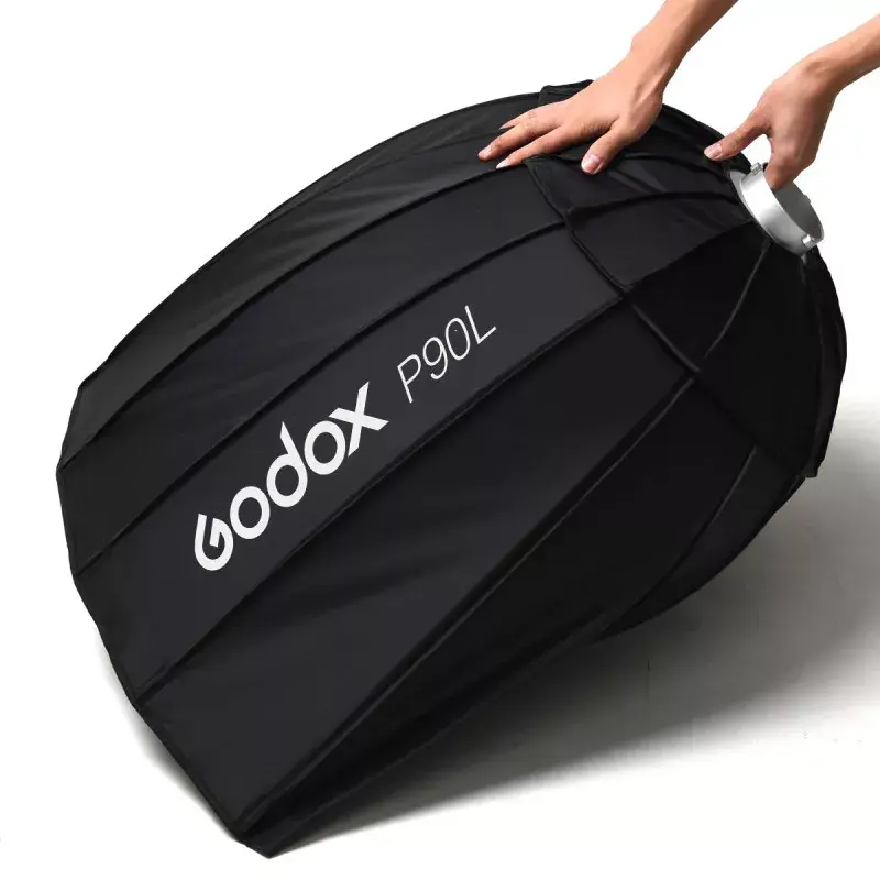 Softbox Godox P90L 90cm preto nylon poliéster com difusores