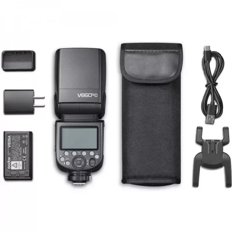 Flash escravo Godox Ving V860III preto 1,5 s tempo de carregamento 530 g