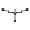 Multibrackets M VESA Deskmount Officeline Dual preto fixação por grampo/parafuso 16 kg 15–30 polegadas