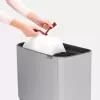 Balde do lixo Brabantia 316227 34L retangular plástico aço inoxidável