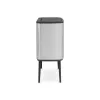 Balde do lixo Brabantia 316227 34L retangular plástico aço inoxidável