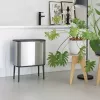 Balde do lixo Brabantia 316227 34L retangular plástico aço inoxidável