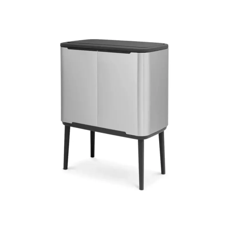Balde do lixo Brabantia 316227 34L retangular plástico aço inoxidável