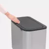 Balde do lixo Brabantia 316227 34L retangular plástico aço inoxidável