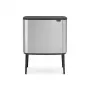 Balde do lixo Brabantia 316227 34L retangular plástico aço inoxidável
