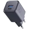 Carregador 3MK Hyper Charger PD 33W GaN QC4+ preto — Carregador rápido PD 33W com tecnologia GaN