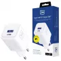 Carregador de parede 3MK Hyper Charger PD 33W GaN QC4+ branco – USB-C PD 33W, GaN, Quick Charge 4+
