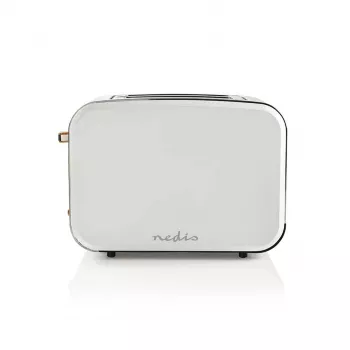 Torradeira Nedis KABT510EWT, 2 ranhuras largas, Soft-Touch, branca