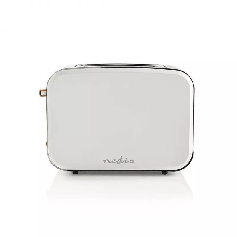 Nedis KABT510EWT Torradeira, 2 ranhuras largas, soft-touch, branca
