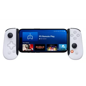 Comando Backbone One for iPhone PlayStation Edition branco – comando com fios Lightning para PC, PlayStation, Xbox, iOS