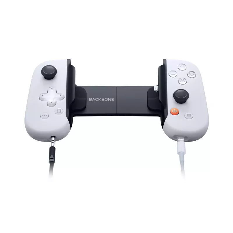 Comando Backbone One for iPhone PlayStation Edition branco – comando com fios Lightning para PC, PlayStation, Xbox, iOS