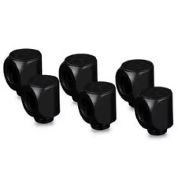 Racord rotativo Thermal Grizzly DeltaMate 90°, preto, pack de 6