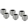 Thermal Grizzly DeltaMate Conector HT14, latão G1/4, níquel, pack de 6 (TG-DM-FIT-6214)