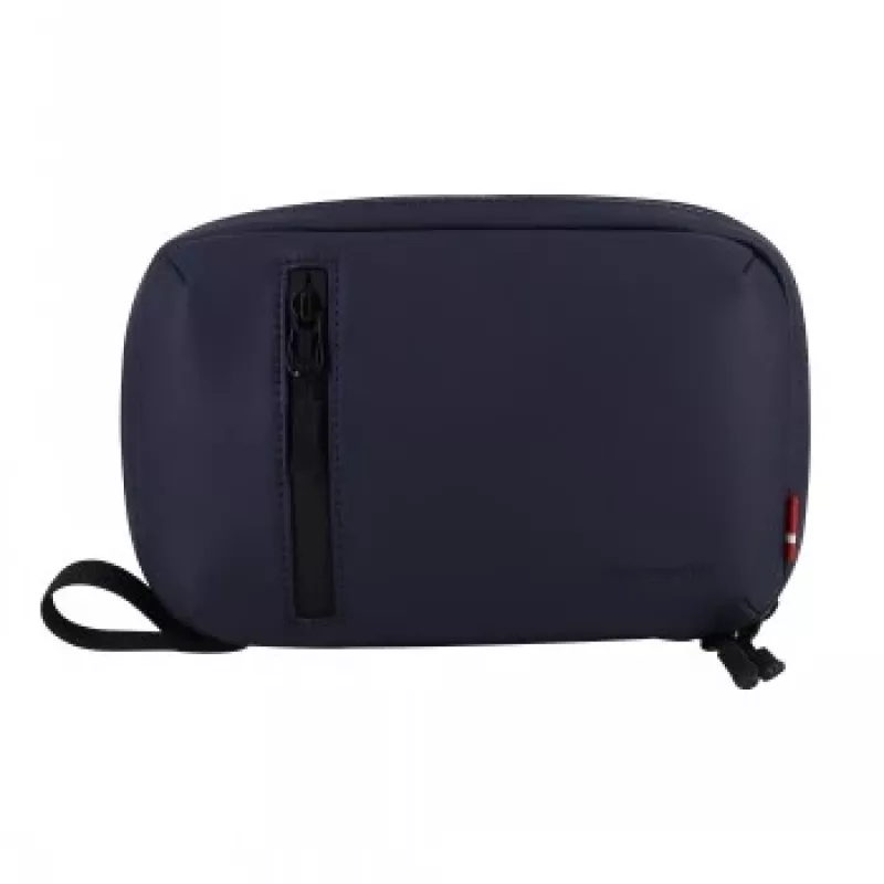 Bolsa de acessórios dbramante1928 BGORICBL6844 azul-escuro unissexo com fecho de correr