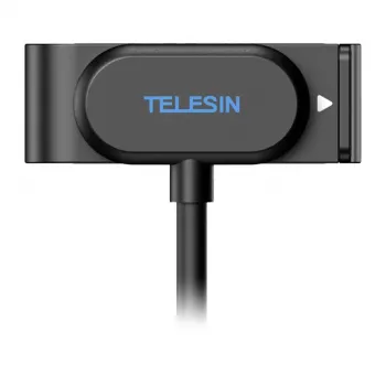 Adaptador de carregamento magnético Telesin com tampa para GoPro HERO 9/10/11/12/13