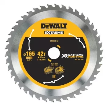 Disco de serra circular DeWALT DT99561-QZ 16,5 cm 1 unid.
