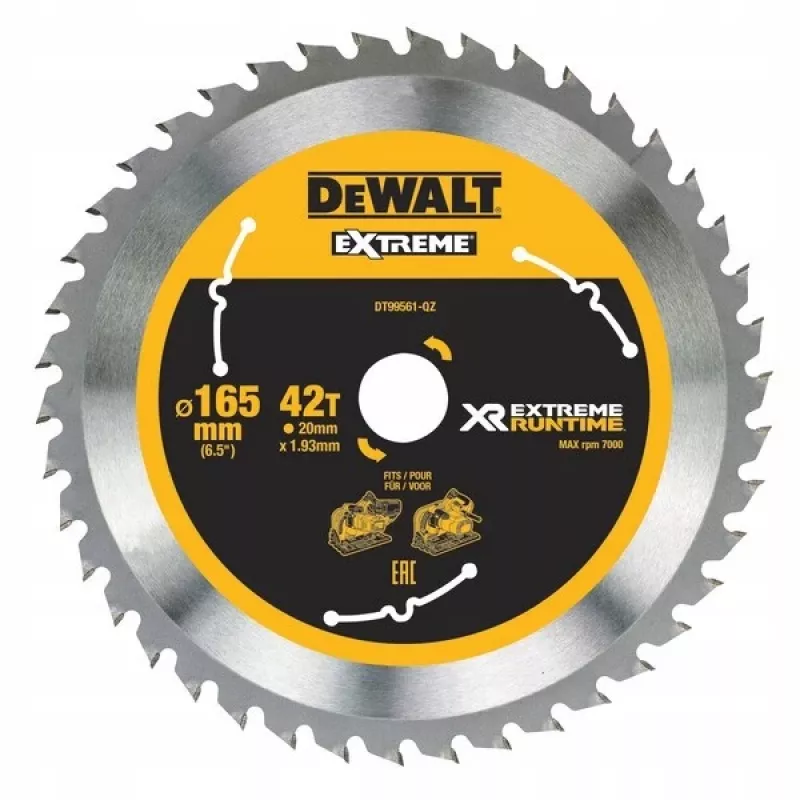 Disco de serra circular DeWALT DT99561-QZ 16,5 cm 1 unid.