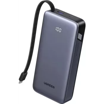 Powerbank UGREEN 20000 mAh PB536 45 W carregador portátil, capacidade de bateria 20000 mAh, saída 45 W (cinzento)