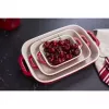Conjunto de assadeira retangular de cerâmica antiaderente ZWILLING 3 peças, vermelho, máx. 300°C