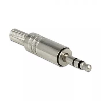 Conector de fio DELOCK 65532, 3,5 mm metal, prateado