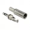 Conector de fio DELOCK 65532, 3,5 mm metal, prateado