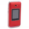 Telemóvel de concha Olympia VITUS 4G — 2,8 polegadas (7,11 cm) LCD, Bluetooth, rádio FM, 147 g, vermelho
