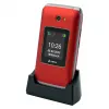 Telemóvel de concha Olympia VITUS 4G — 2,8 polegadas (7,11 cm) LCD, Bluetooth, rádio FM, 147 g, vermelho